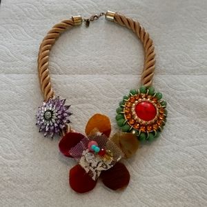 Celeste Michelle rare mixed material stone and gem necklace